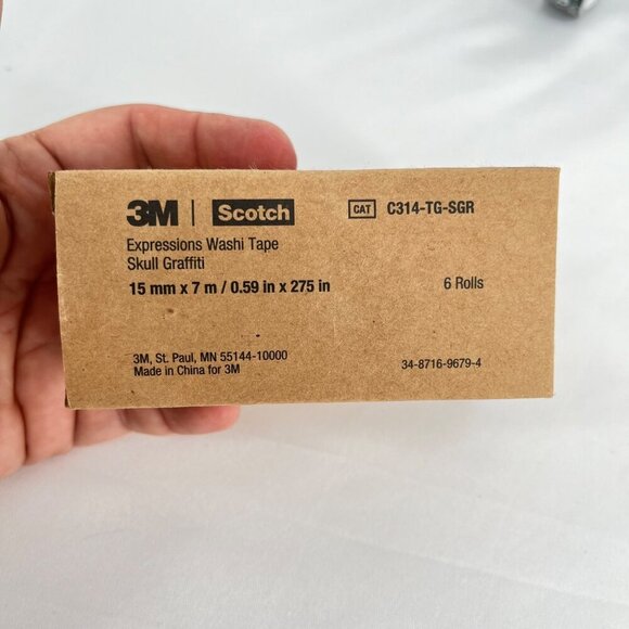 3M Scotch Expressions Skull Graffiti Washi Tape 15mm x 7m 30 rolls - Picture 4 of 4